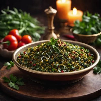  Ghormeh Sabzi: Un guiso de hierbas aromáticas y una explosión de sabores terrosos!